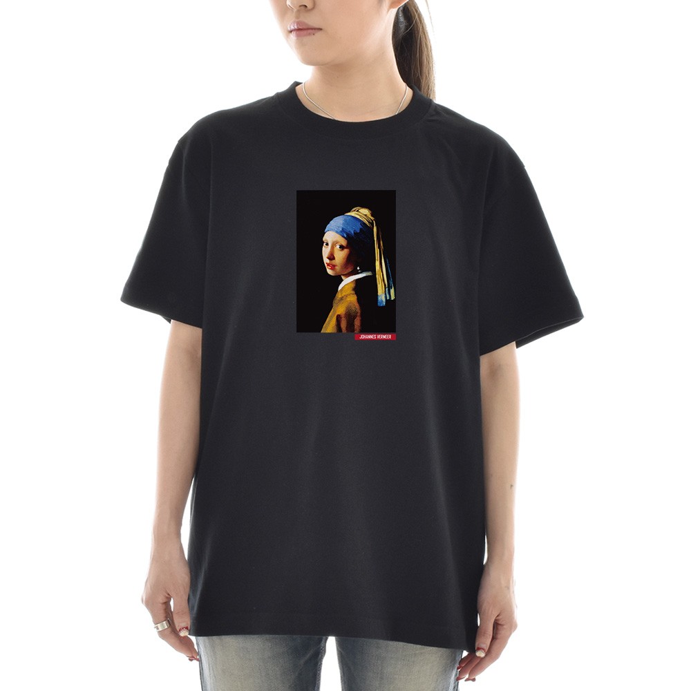 半袖 アートTシャツ】フェルメール Tシャツ 真珠の耳飾りの少女 ライフ 