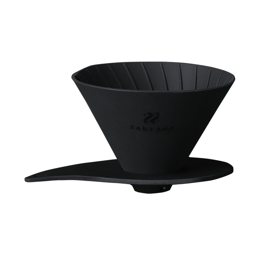 ゼブラン Zebrang ドリッパー 一人用 V60フラットドリッパー 01 コーヒードリッパー 持ち運び アウトドア ブラック 黒 ZB-VDF-01B ハリオ HARIO | Zebrang