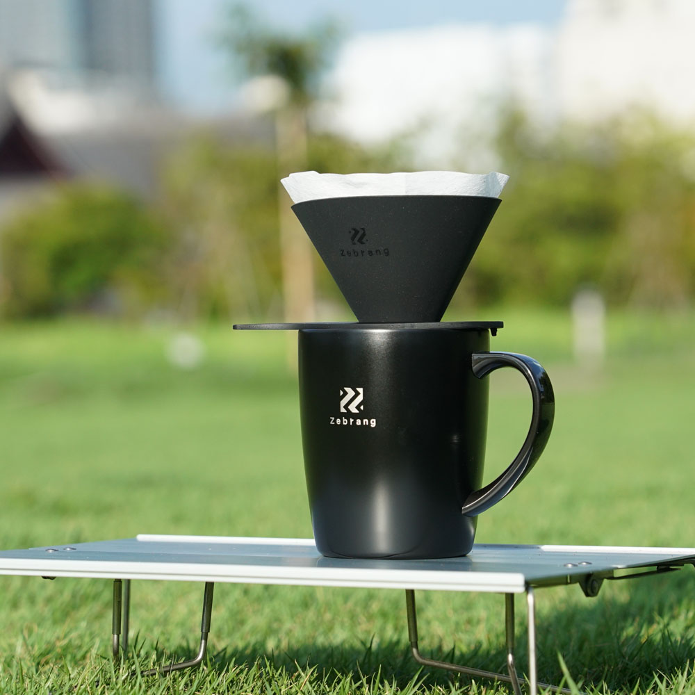 ゼブラン Zebrang ドリッパー 一人用 V60フラットドリッパー 01 コーヒードリッパー 持ち運び アウトドア ブラック 黒 ZB-VDF-01B ハリオ HARIO | Zebrang | 05