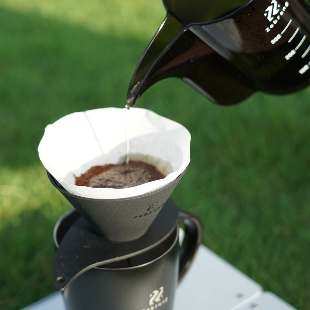 ゼブラン Zebrang ドリッパー 一人用 V60フラットドリッパー 01 コーヒードリッパー 持ち運び アウトドア ブラック 黒 ZB-VDF-01B ハリオ HARIO | Zebrang | 06
