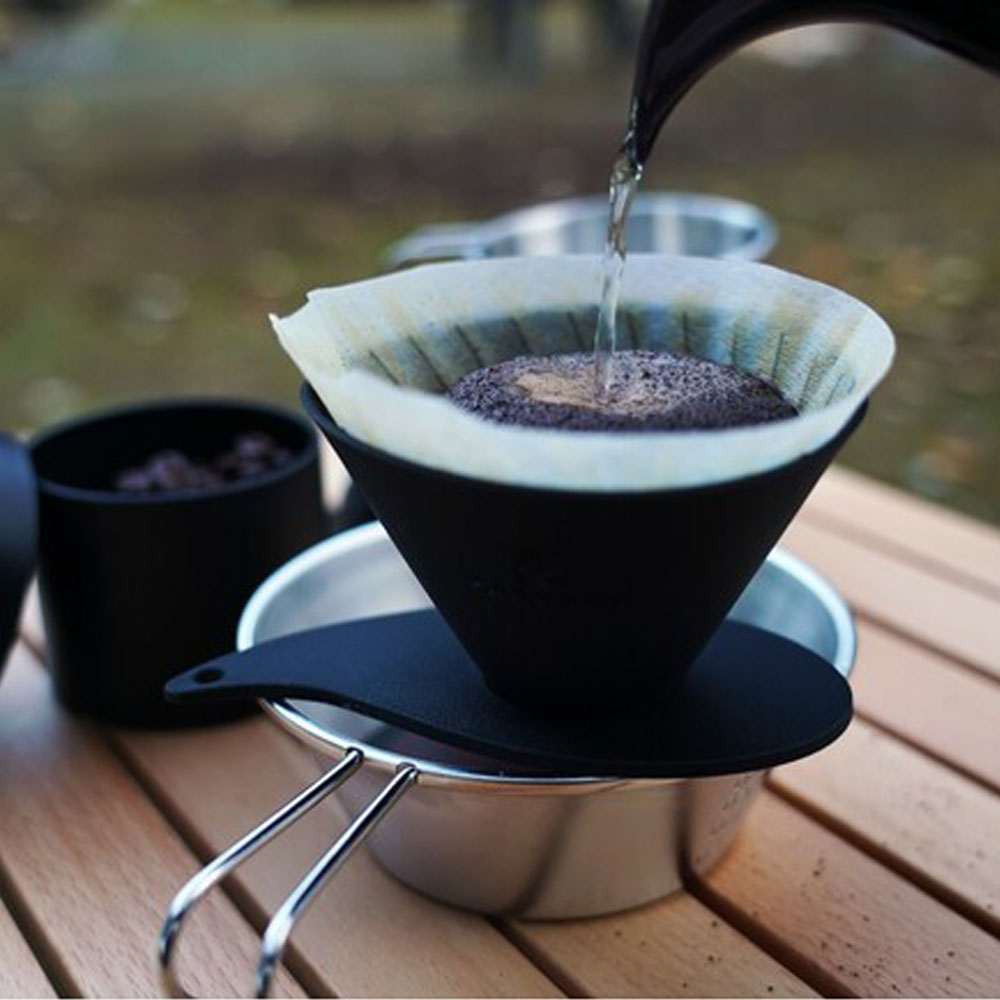 ゼブラン Zebrang ドリッパー 一人用 V60フラットドリッパー 01 コーヒードリッパー 持ち運び アウトドア ブラック 黒 ZB-VDF-01B ハリオ HARIO | Zebrang | 09