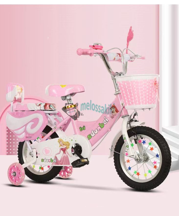 青とピンクの幼児用自転車 16インチ　こま付き Amazon | 「K.I.K KS子供用自転車 16インチ (メタリック系ブルー