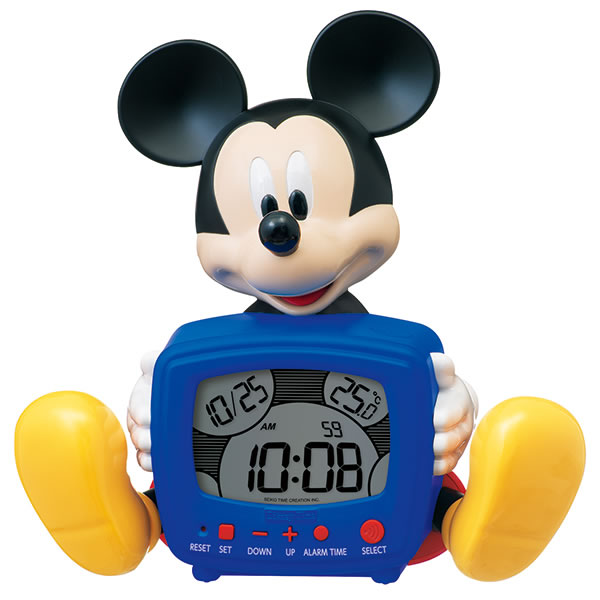 【正規品】セイコー SEIKO クロック FD485A ミッキー&amp;フレンズ ディズニー DISNEY 目覚まし時計 置時計