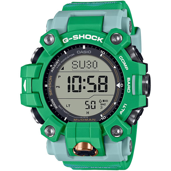 【国内正規品】カシオ CASIO 腕時計 GW-9500KJ-3JR G-SHOCK ジーショック MASTER OF G MUDMAN Love The Sea And The Earth コラボ タフソーラー 電波 メンズ