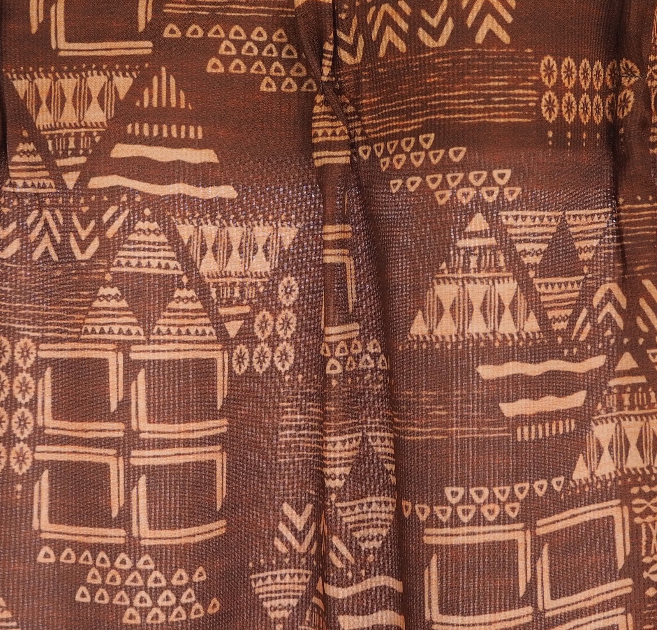 カーテン 遮光 カジュアル ねこ 北欧 幾何 リーフ フラワー ローズ かわいい アジアン エスニック 遮光裏地付きプリントカーテン ２枚組 | ブランド登録なし | 06