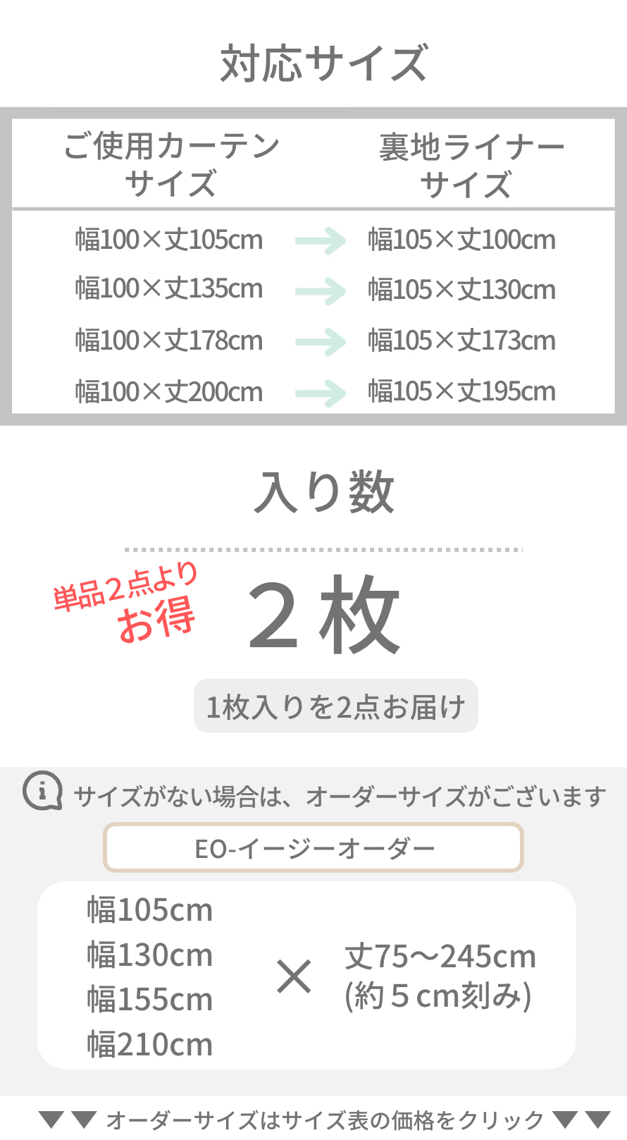 カーテン 遮光 1級遮光 裏地 取付簡単 2枚入 幅100cm×丈105 135 178