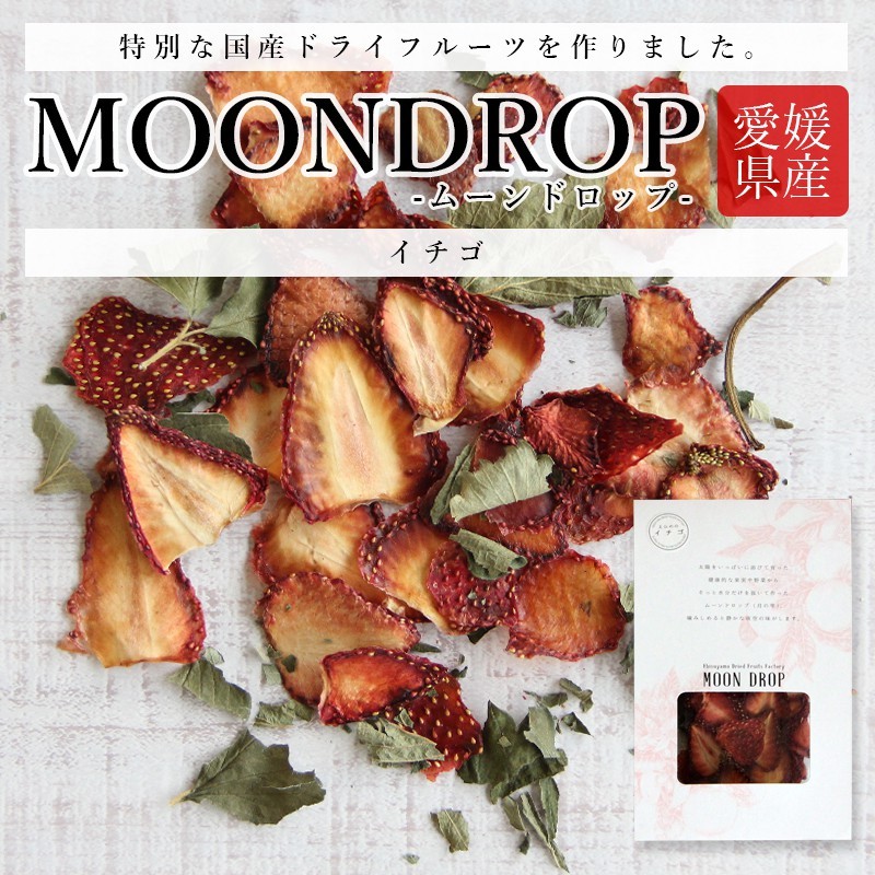 ドライフルーツ MOONDROP ムーンドロップ いちご 国産 無添加 砂糖不使用 苺 イチゴ ギフト プレゼント 送料無料 チャック付き袋 防災食品  非常食 げんき本舗 :634:レインボーレインボー - 通販 - Yahoo!ショッピング