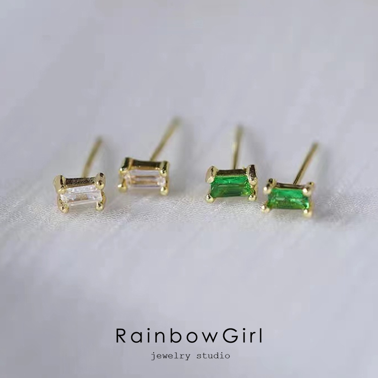 組み合わせ無限大！1つ売りピアス RAINBOWS ゴールド RainbowGirl（アクセサリー） ピアス レディース 一粒ダイヤ CZ
