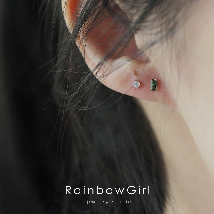 RainbowGirl（アクセサリー） ピアス レディース 一粒ダイヤ CZ