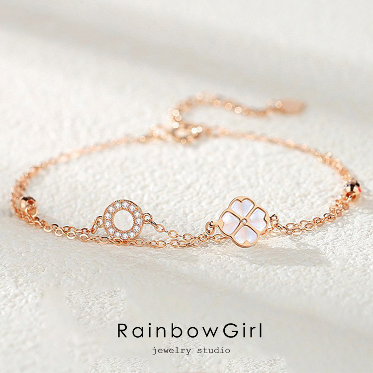 RainbowGirl（アクセサリー） ブレスレット レディース 四つ葉の