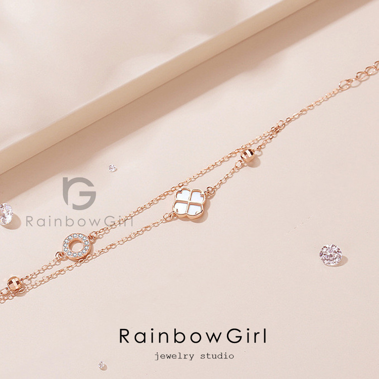 RainbowGirl（アクセサリー） ブレスレット レディース 四つ葉の