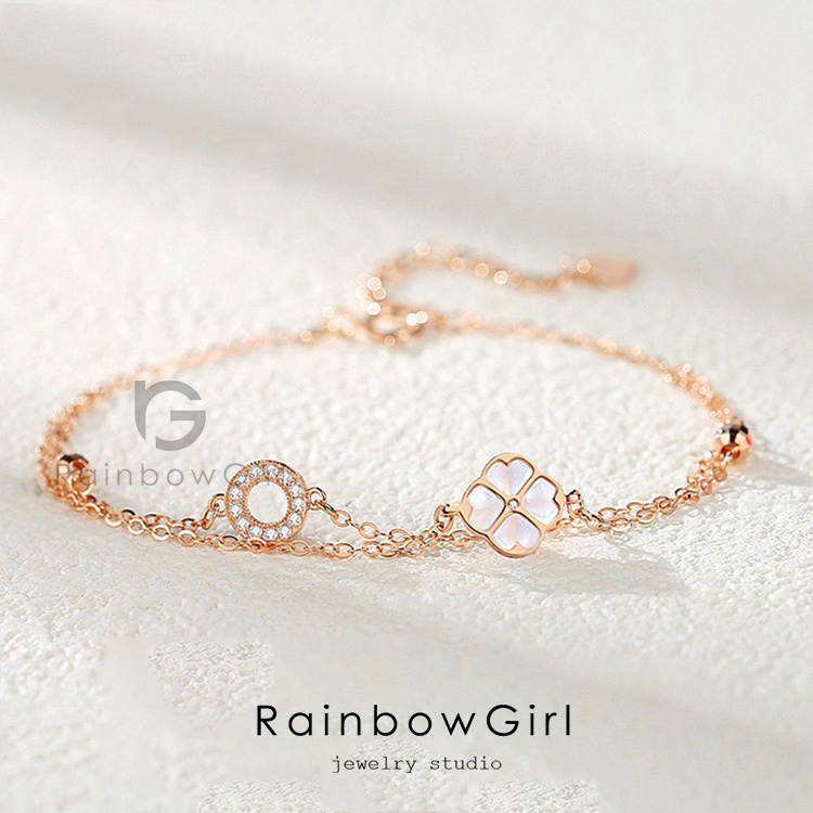 RainbowGirl（アクセサリー） ブレスレット レディース 四つ葉の