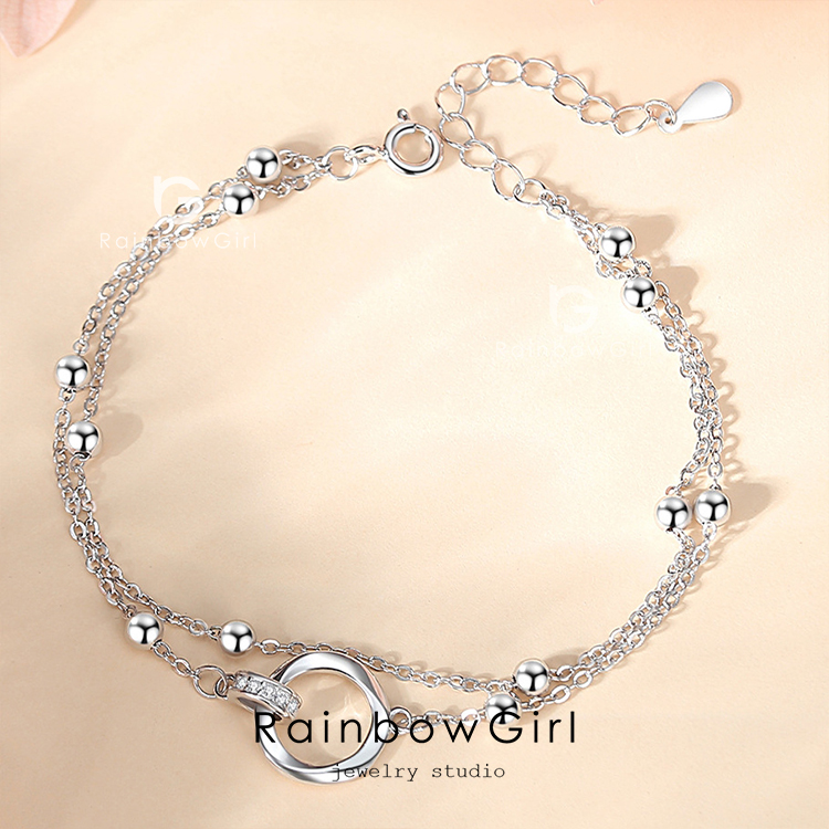 RainbowGirl（アクセサリー） ブレスレット レディース 2連 誕生