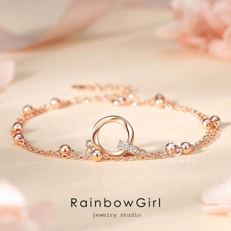 RainbowGirl（アクセサリー） ブレスレット レディース 2連 誕生