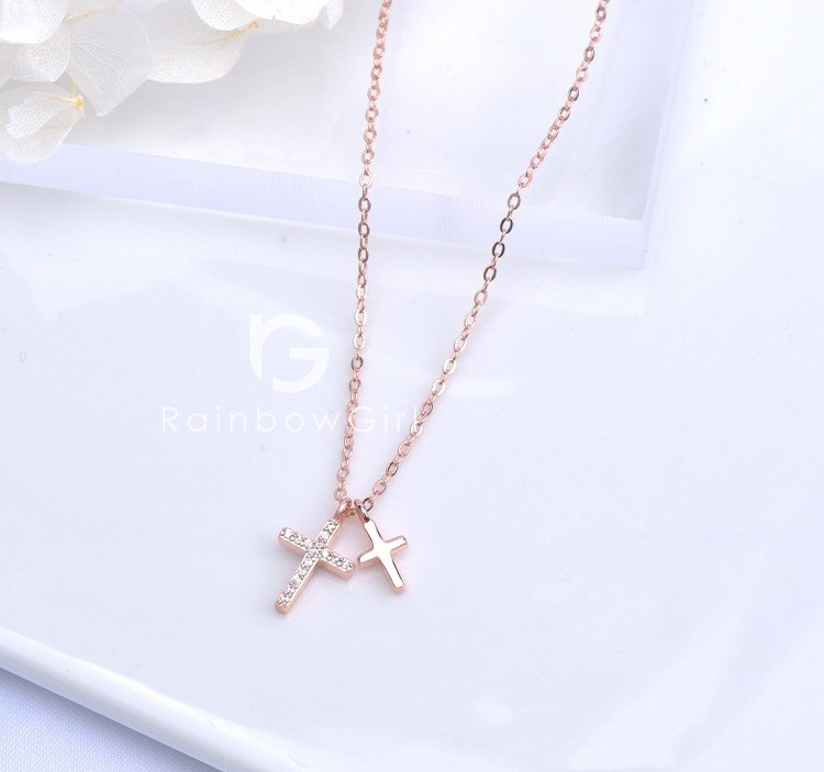 ネーム in クロス チョーカー ネックレス GOLD SILVER ROSEGOLD ネーム in クロス チョーカー ネックレス GOLD SILVER ROSEGOLD