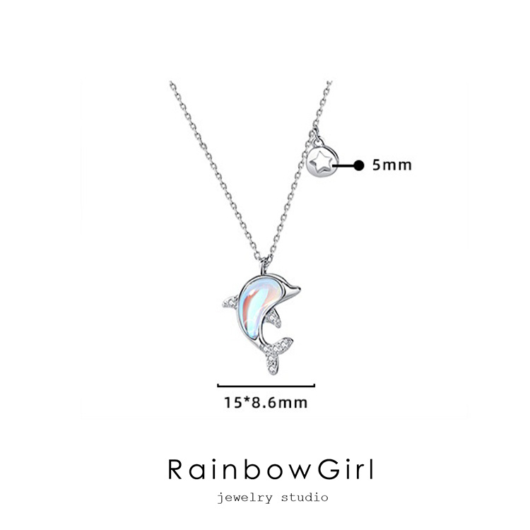 RainbowGirl ネックレス レディース イルカ ハワイアン ドルフィン 星