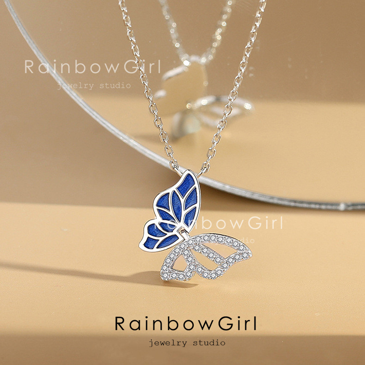 kikkou ネックレス グリーン 蝶々 ys-z194_5.jpg