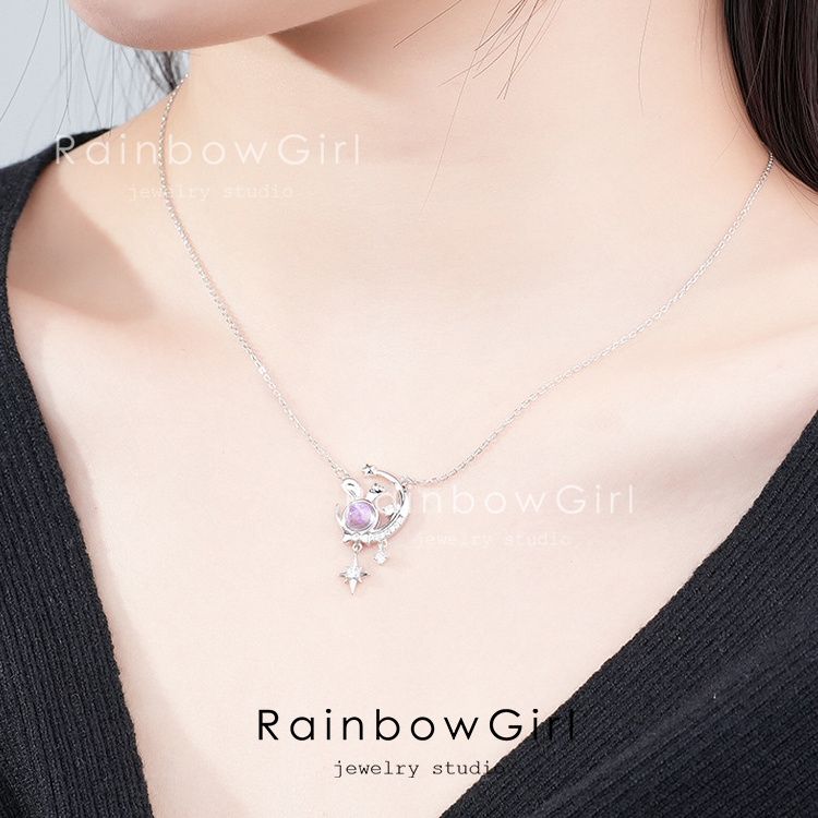 RainbowGirl（アクセサリー） ネックレス レディース うさぎ 月