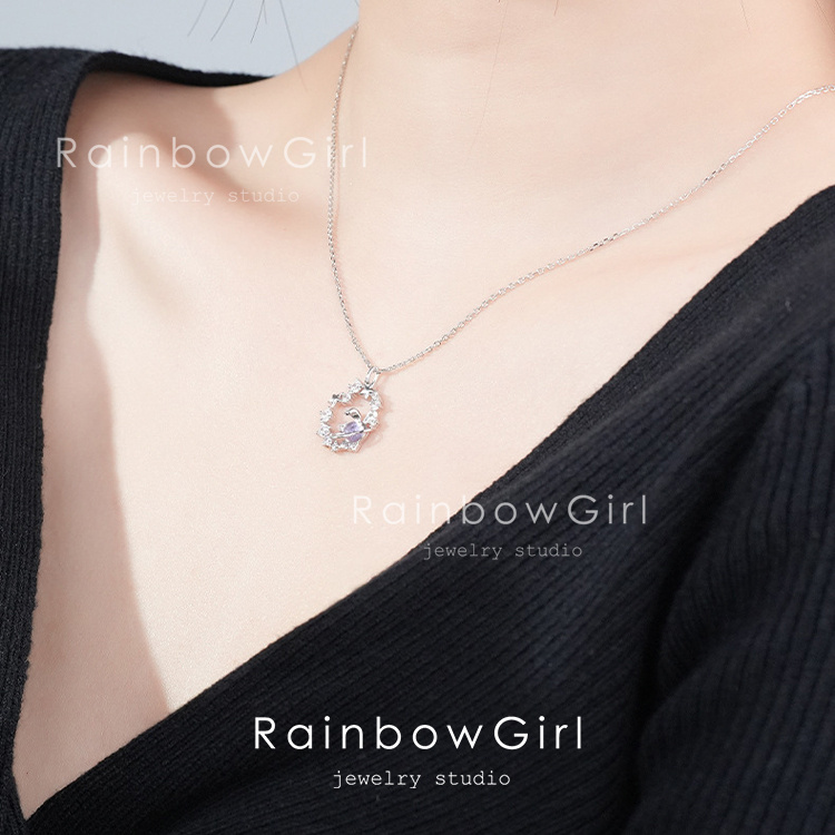 n412c【天然石✧】ムーンストーン　うさぎネックレス　プラチナ仕上げ　女の子 jkmig613-nl225_2405.jpg