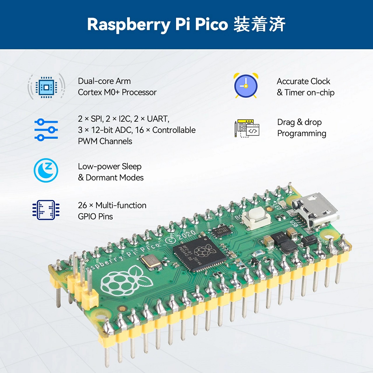 SunFounder公式代理店 Raspberry Pi Pico スターターキット究極版 初心者 詳細なオンラインチュートリアル 320+アイテム  113のプロジェクト : ext-sfd-euler-kit : RainbowTech - 通販 - Yahoo!ショッピング