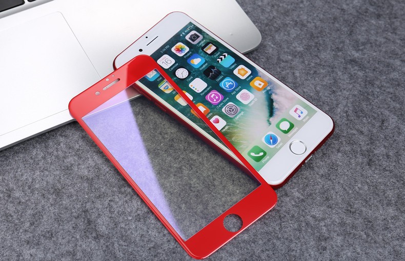 iPhone 7 Plus/iPhone 8 Plus 全面保護 強化ガラス 保護フィルム ブルーライトカット 日本硝子 新型 アイフォン スマホ 液晶割れ防止 貼り付け簡単 超おすすめ | Apple | 03
