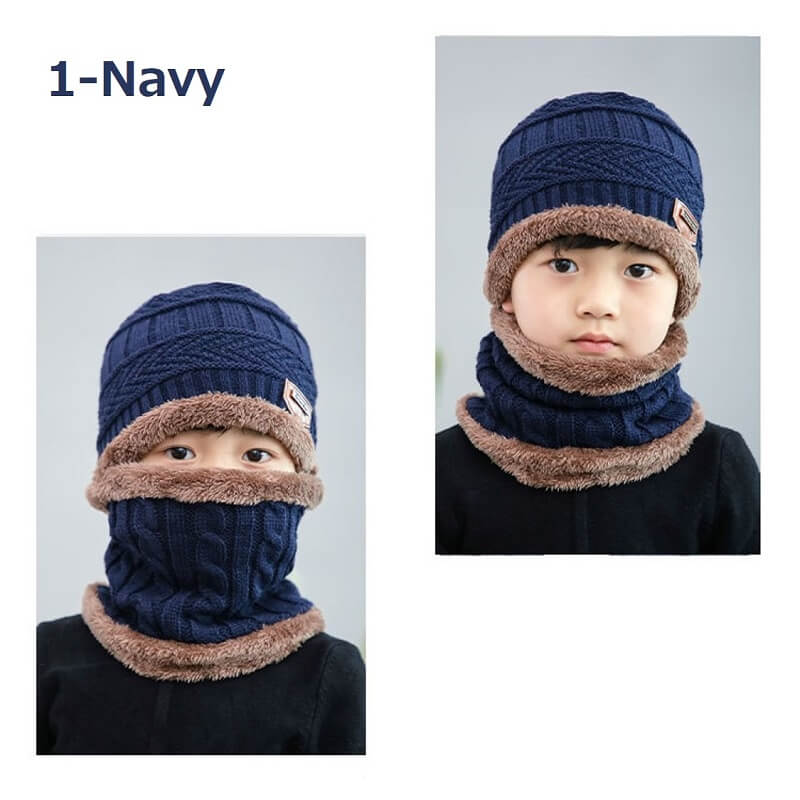 帽子 キッズ ニット帽 ネックウォーマー おしゃれ 秋 冬 春  防寒  裏起毛  ビーニー 子供 ニットキャップ ニット帽子 送料無料