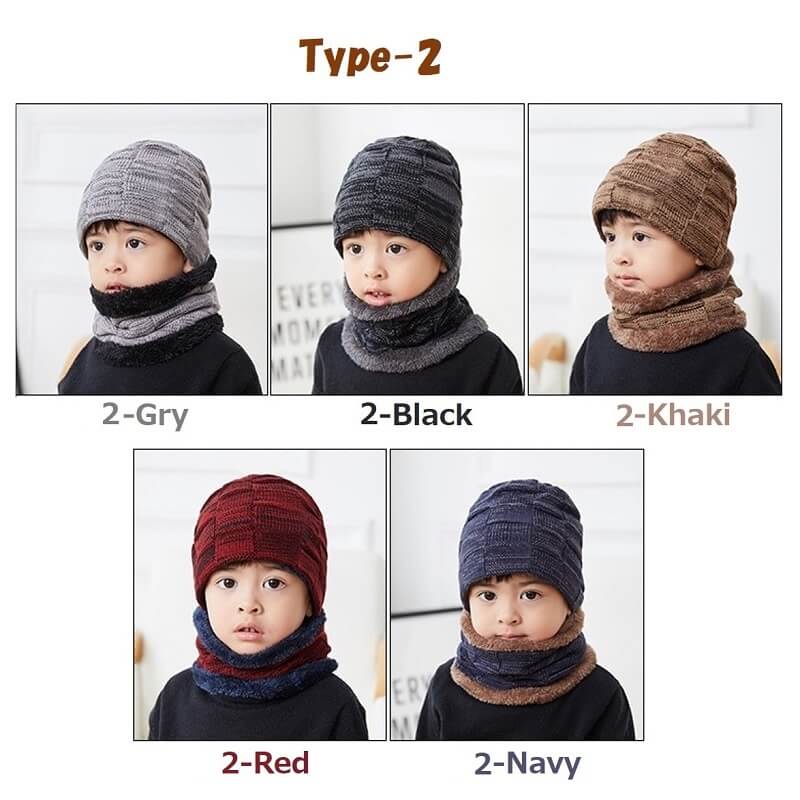 帽子 キッズ ニット帽 ネックウォーマー おしゃれ 秋 冬 春  防寒  裏起毛  ビーニー 子供 ニットキャップ ニット帽子 送料無料