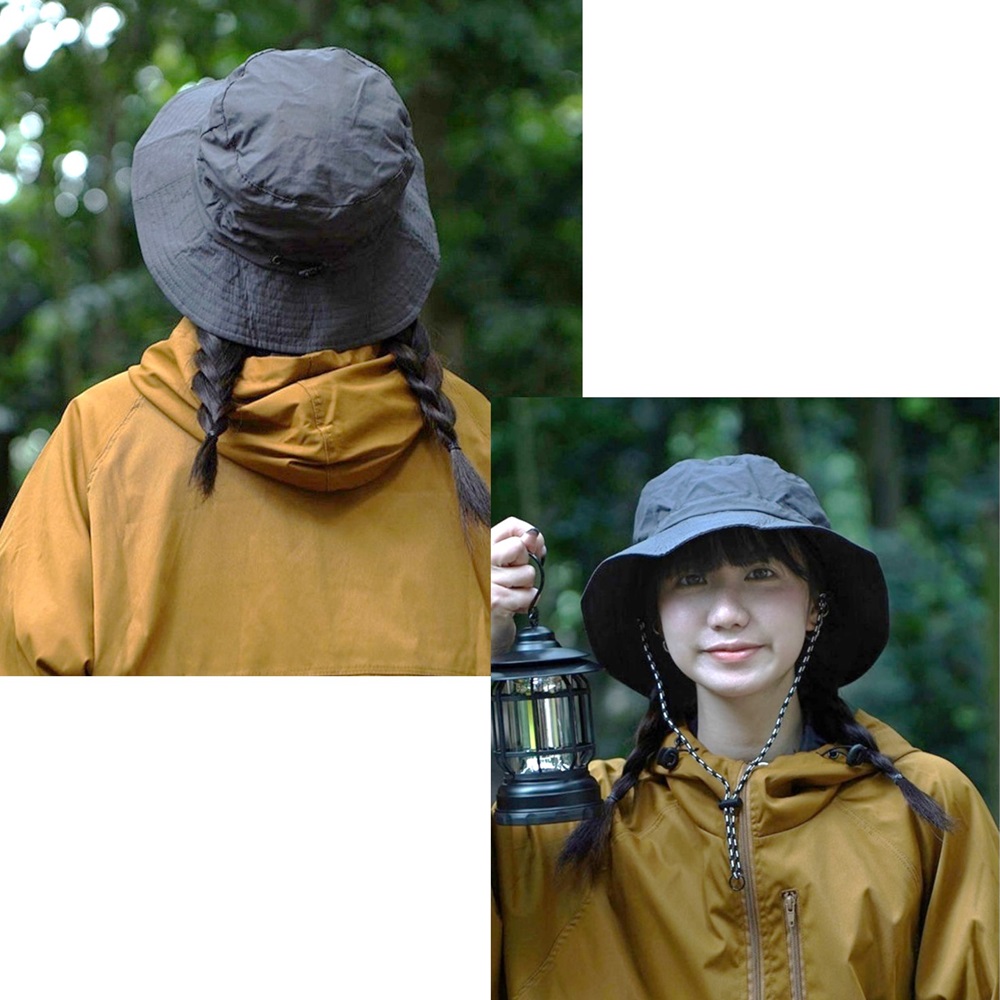サファリハット 日焼け防止 帽子 uvカット 帽子 紫外線対策 折りたたみ 紐付き 無地 飛ばない 小顔効果 送料無料