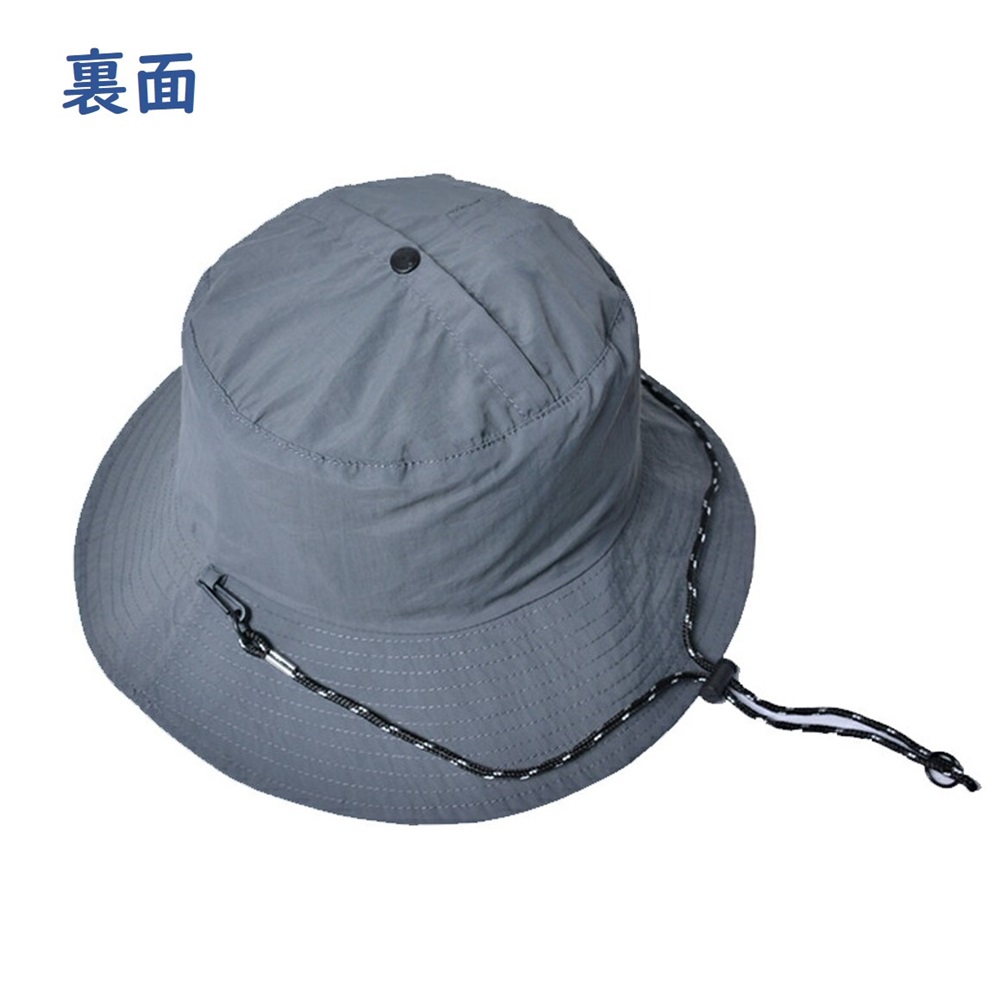 サファリハット 日焼け防止 帽子 uvカット 帽子 紫外線対策 折りたたみ 紐付き 無地 飛ばない 小顔効果 送料無料