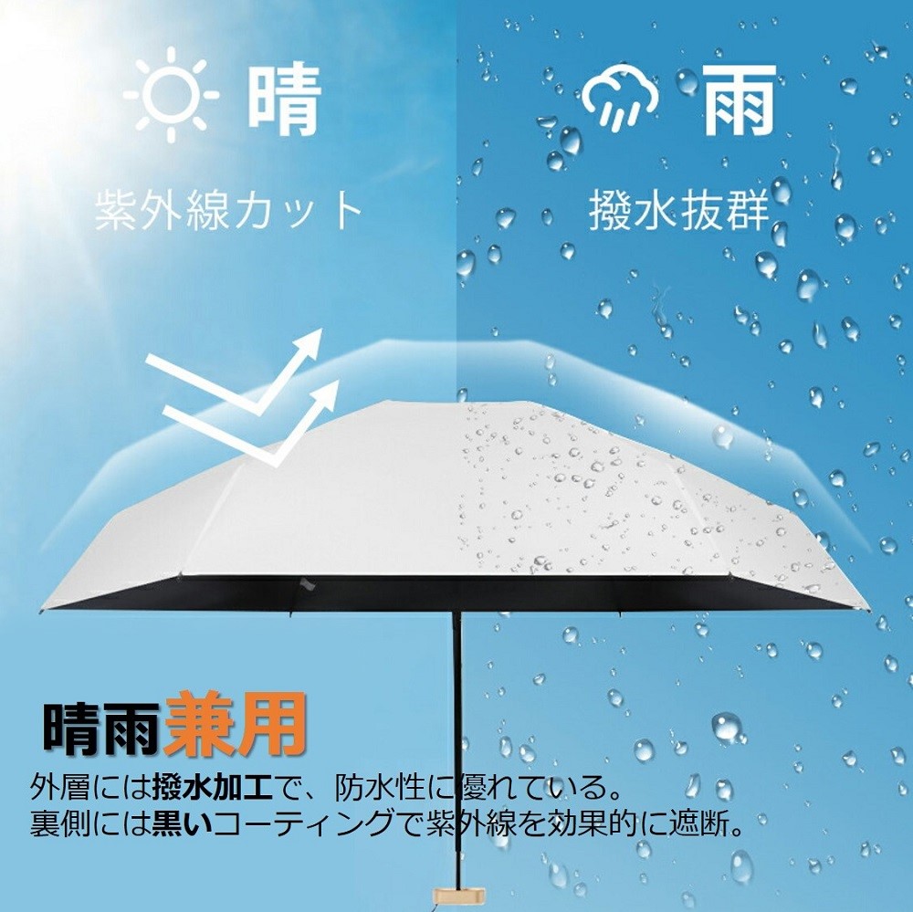 日傘 折りたたみ傘 レディース 軽量 晴雨兼用 コンパクト かわいい おしゃれ UVカット ミニ 無地 送料無料