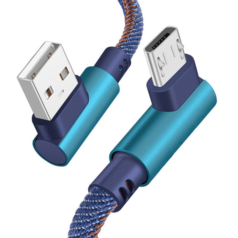 L型コネクタ microUSB 充電ケーブル Android usb  ケーブル 2m