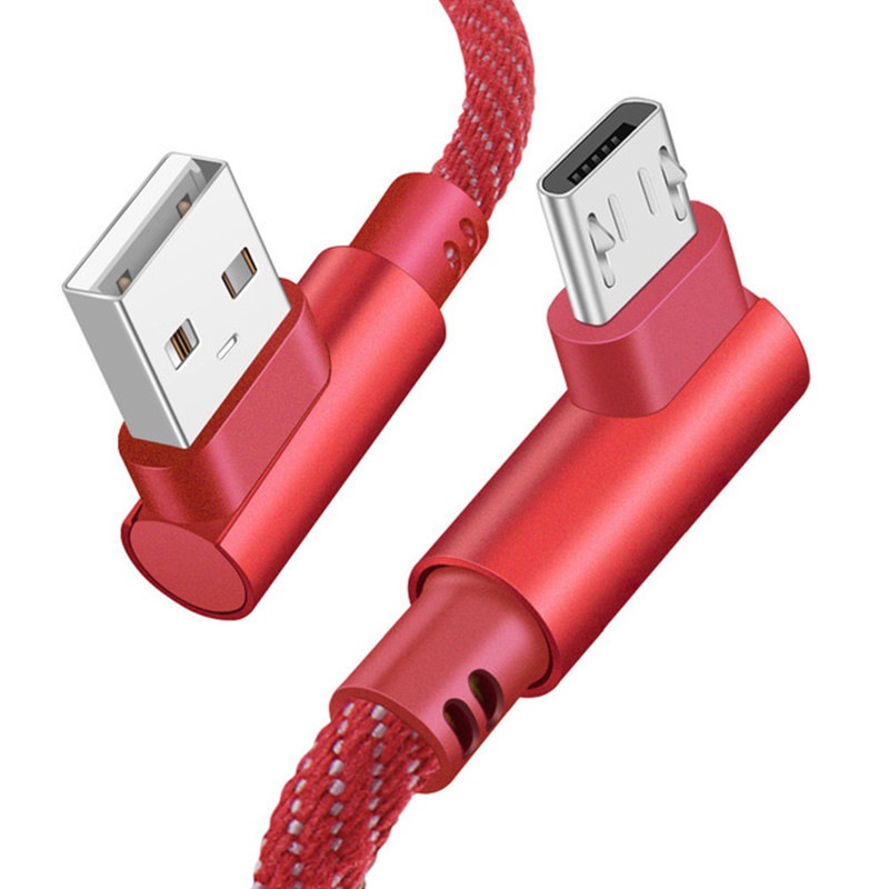 L型コネクタ microUSB 充電ケーブル Android usb  ケーブル 2m