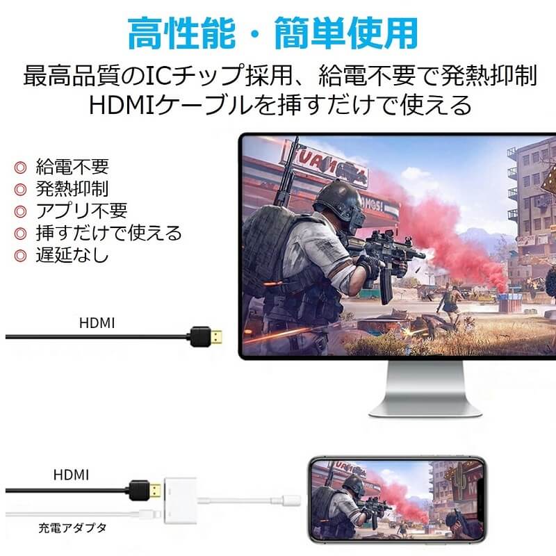 iPhone iPad Type-C HDMI 変換アダプタ