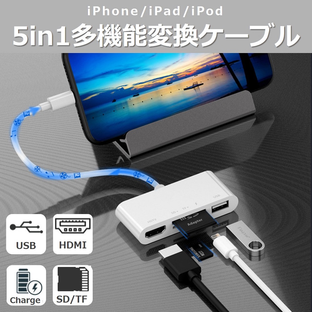 iPhone iPad Type-C HDMI 変換アダプタ