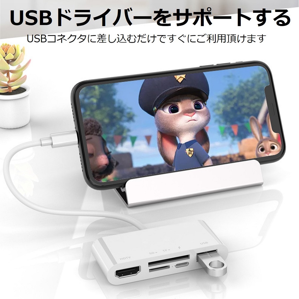 iPhone iPad Type-C HDMI 変換アダプタ