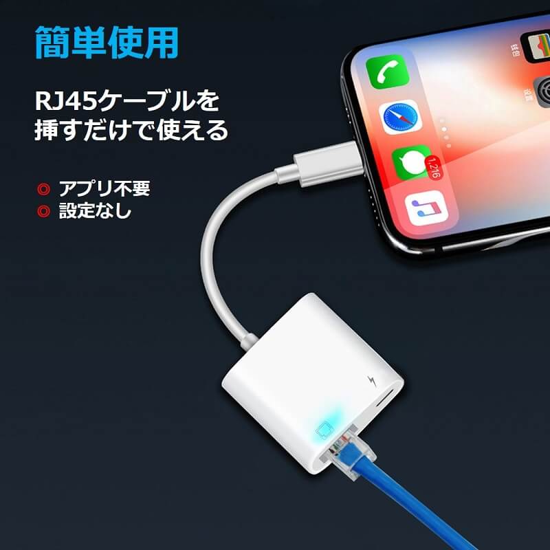 iPhone iPad 変換アダプタ カメラ OTG ケーブル 同時充電