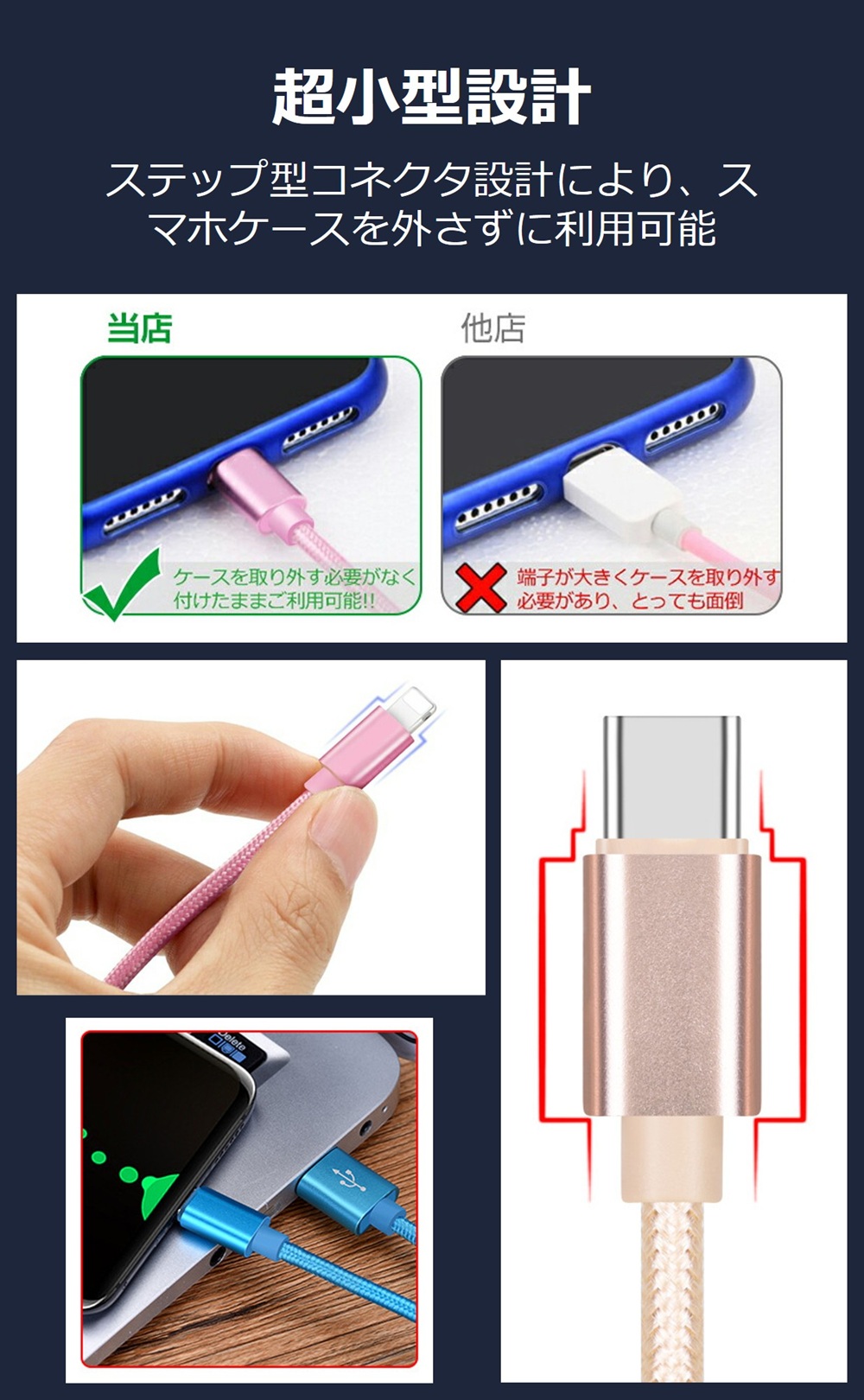 Type-C ケーブル 1M