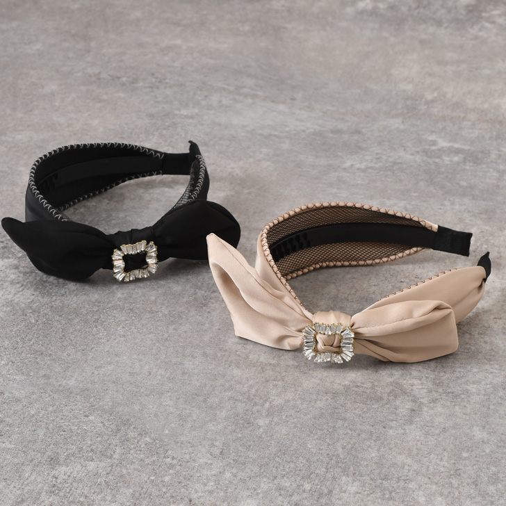 カチューシャ ヘアバンド 太め 幅広 ヘアアレンジ レディース リボン