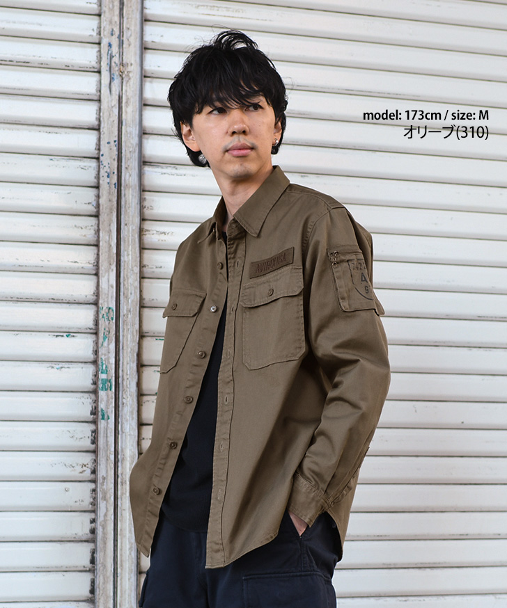 アヴィレックス 定1.9万 ファティーグジャケット ミリタリーブルゾン M アヴィレックス 定1.9万 ファティーグジャケット ミリタリー