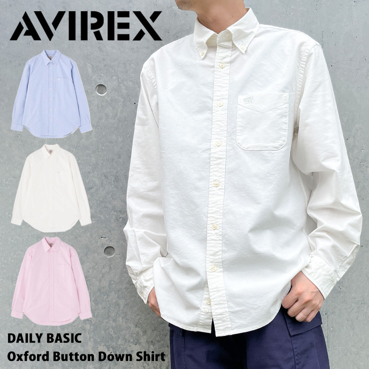 アヴィレックス　フーディー　 長袖シャツ　ホワイト　メンズM AVIREX - Mサイズ アヴィレックス フーディー 長袖シャツ