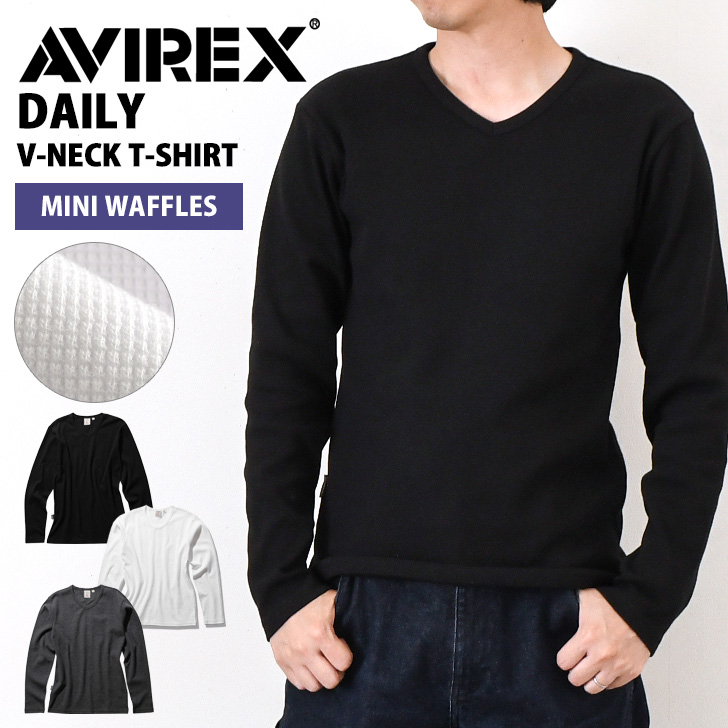 AVIREX（アヴィレックス） AVIREX Tシャツ メンズ 長袖 無地 ブランド