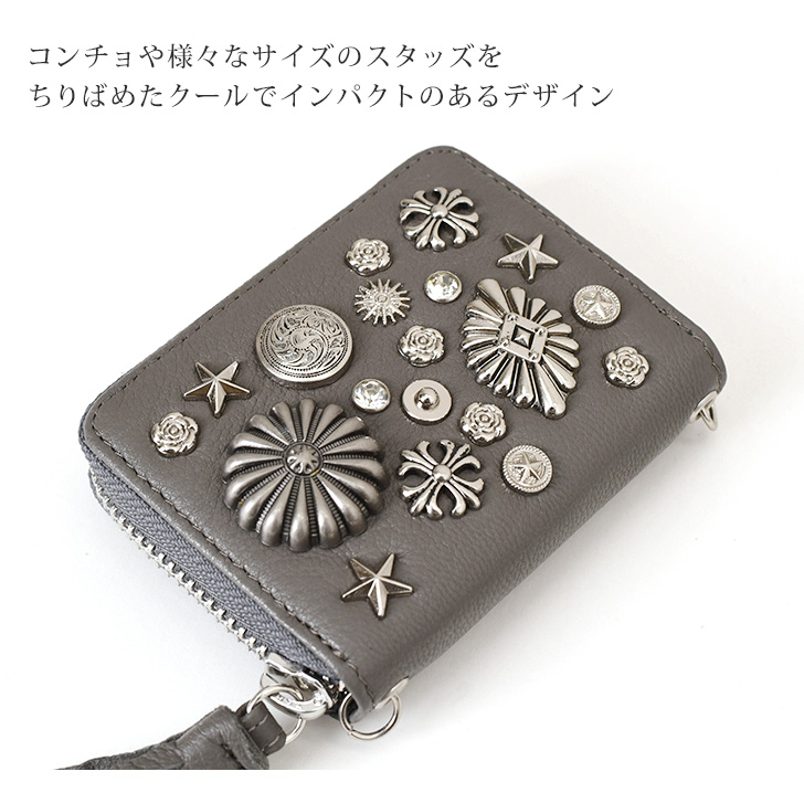 perche（ペルケ） ミニ財布 レディース 本革 ブランド ジャバラカード