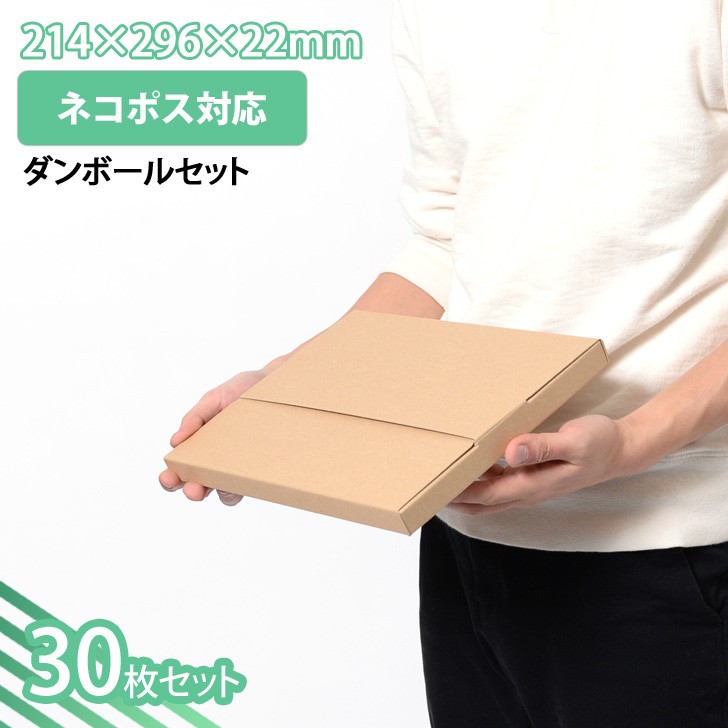 ダンボール A4サイズ たとう式 30枚セット ネコポス用カートン