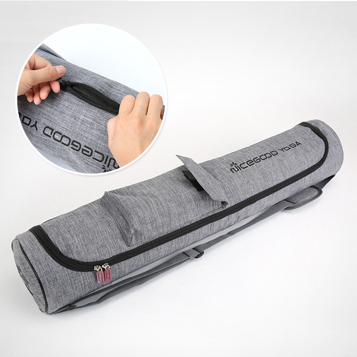 ヨガマットケース 内側撥水 軽量 ポケット ヨガマット バッグ