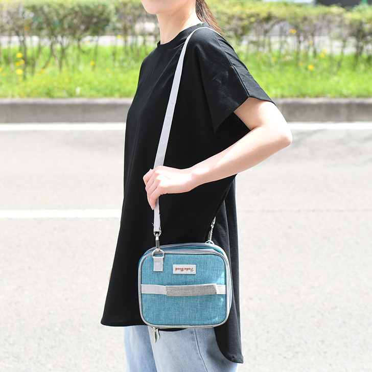 収納 保冷 ポーチ ケース ショルダーバッグ クールリング ネック