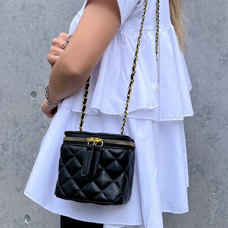 ショルダーバッグ キルティング チェーン ミニ 小さめ レディース