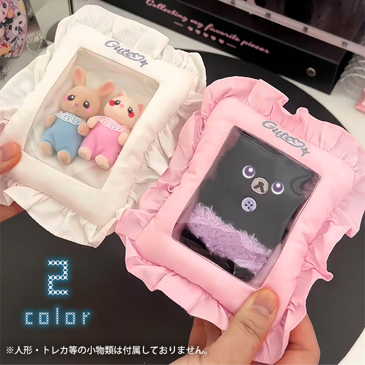 クリアポーチ キーホルダー 推し活 透明 ミニ ぬいぐるみ チェキ