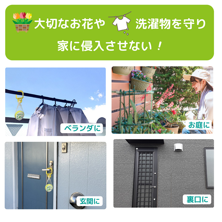 さよならカメちゃん 掛けタイプ 屋外専用 カメムシ かめむし 対策 忌避