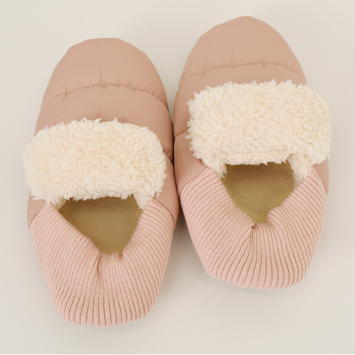 ルームシューズ かかと付き 冬 暖かい レディース バブーシュ スリッパ