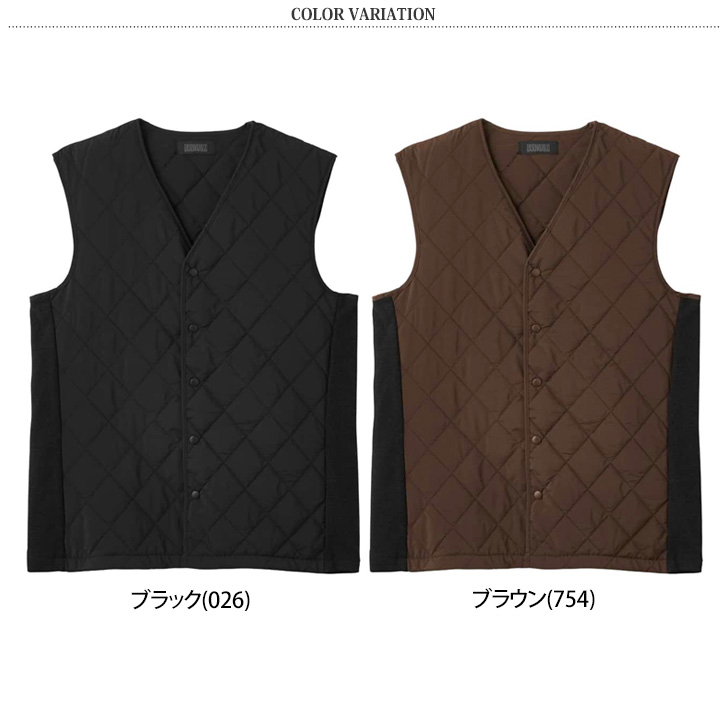 GUNZE（グンゼ） ベスト メンズ 冬 キルティング 中綿 吸湿発熱